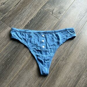 NWOT KNIX Sky Blue Cotton Thong